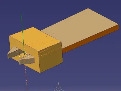 Double Snap Hook 3D model