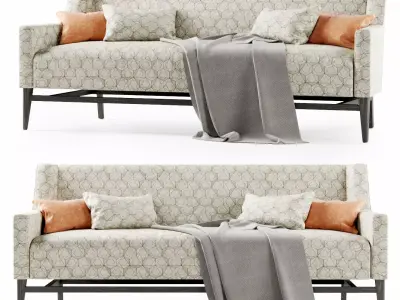 Trestle lounge sofa  3D model