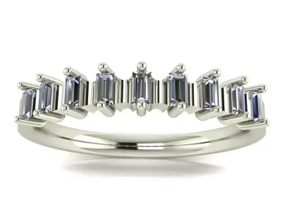 M 1396016 Baguette ring 3D print model