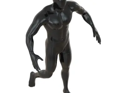 Faceless sports mannequin 136 3D model