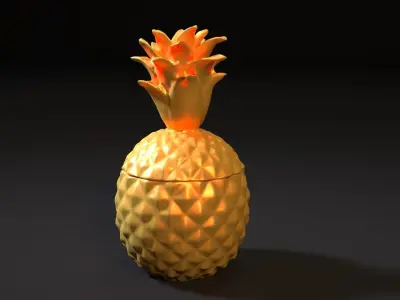 Pineapple box 3D print model