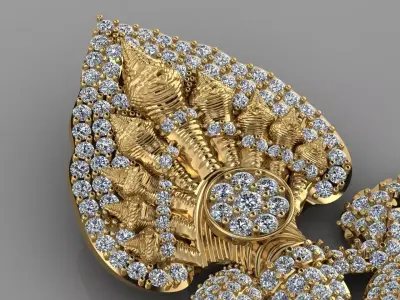 Khmer Dragon Pendant 3D print model