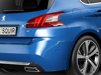 Peugeot 308 GT 2015 3D model