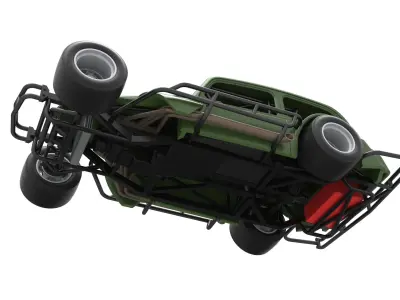 Vintage Asphalt Modified stock car V7 Scale 1 to 25 3D print model