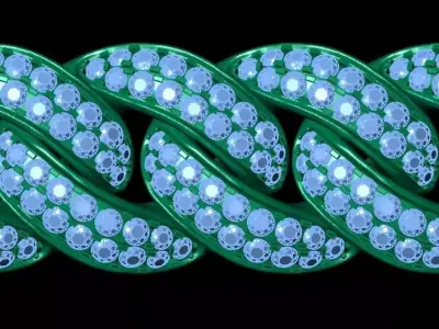 cuban gold diamond print 3d file 3D print model