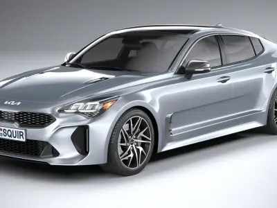 Kia Stinger GT-line 2022 3D model
