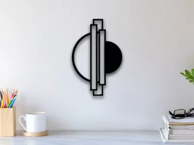 Abstract Earth Wall Art 3D print model