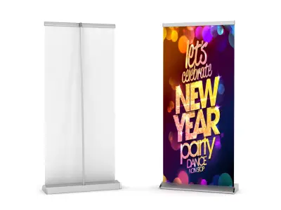 Luxury Roller Banner 3D model