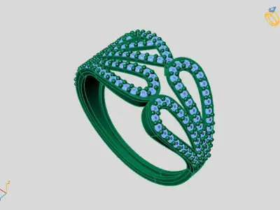 Women Ring 3DM Womens Ring 3d models 3D print model 3D print model 72