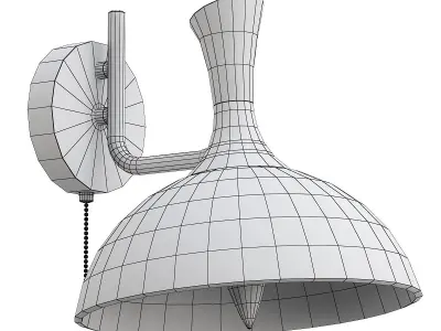 bra-ambrella-light-traditional-tr9086 wall light with clear g... 3D model