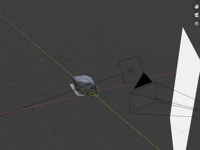 Rock in grass Free 3D model