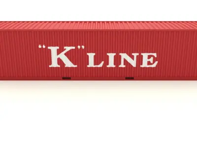 Shipping container K Line 3D model