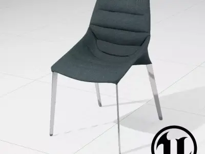 Molteni and C Outline Chair UE4 Low-poly 3D model