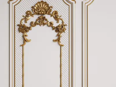 Classic Interior Decor 3 3D model