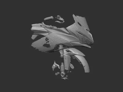 Kawasaki-ZX6R-2019 3D model