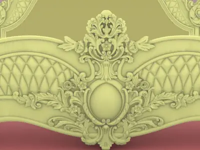 bed desgin 3d model file STL and rhino 3D model
