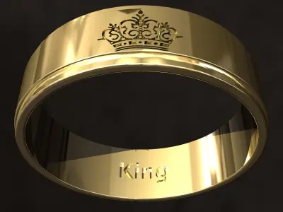 Wedding ring 3D model buy