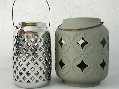 Ethnic Lanterns 3D model