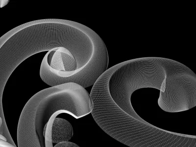 3D model of volumetric decor for CNC milling 3D print model