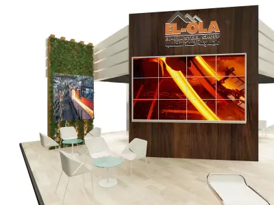 Booth Exhibition Stand a238 3D model