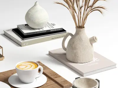 Decorative set 7 Low-poly 3D model