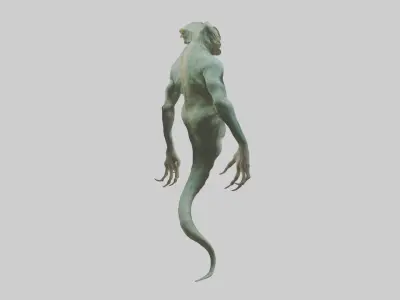 Reptilian Model Low-poly 3D model