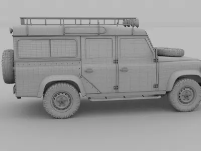 Land Rover Defender 110 Station Wagon 3D model