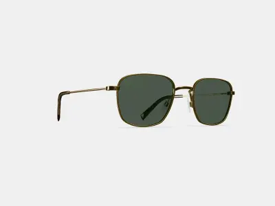 Blount Sunglasses in Polished Gold 3D model