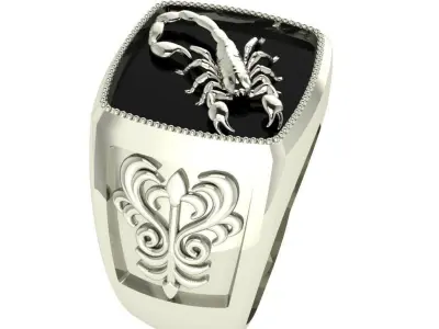 scorpion ring 3D print model