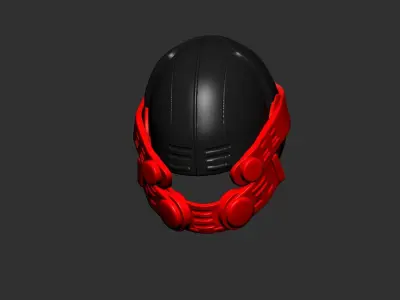 helmet high poly sculpt 3d printable  3D model 24