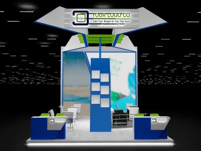 Booth Exhibition Stand a636 3D model