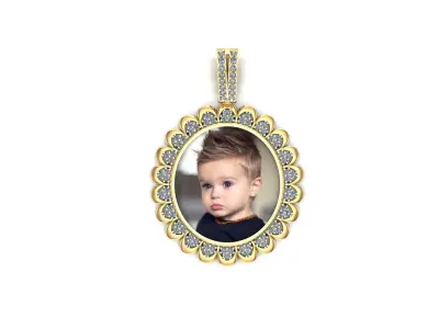 picture pendant chain STL 3D model purchase