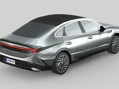 Hyundai Sonata 2024 Low-poly 3D model