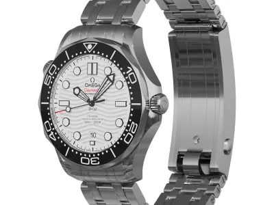 Omega Seamaster Diver 300M white 3D model
