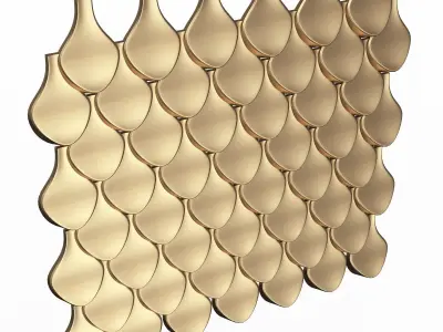 3D Wall Panel 013 Low-poly 3D model