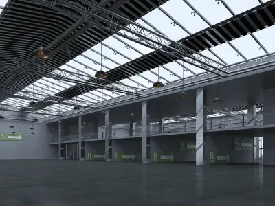 Exhibition Hall 3D model