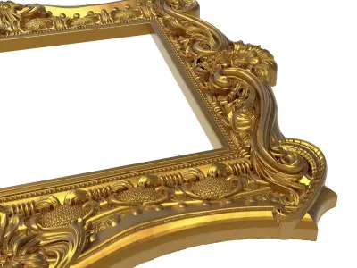 carved frame 3D model 3D model 3D model