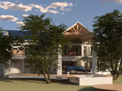 Luxury House Double Storey 3D model