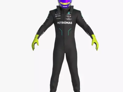 F1 Mercedes Suit 2024 3D model