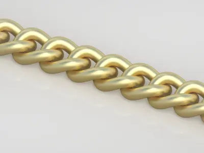Cuban Bracelet model 3D printable model 0036-6 Free 3D print model