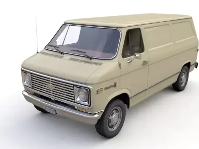 Chevy Van 1971 3D model