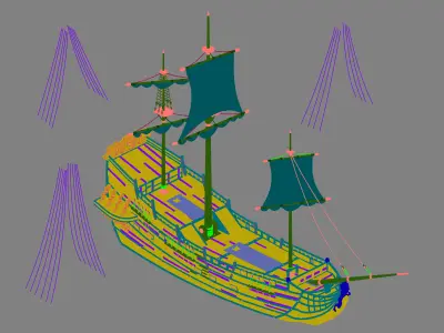 Game Palace - Ship 01 3D model