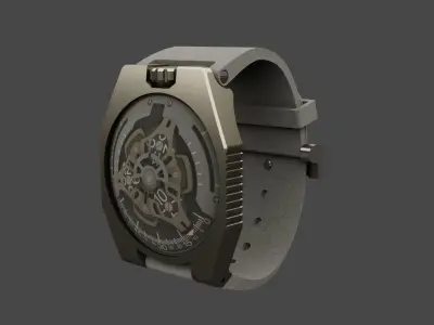 Complex Rotary Watch 3D model