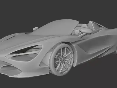 McLaren 720s Spider 3D print model