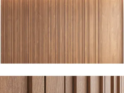 Wood panels set5 3D model