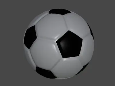 Classic Soccer Ball Low-poly 3D model