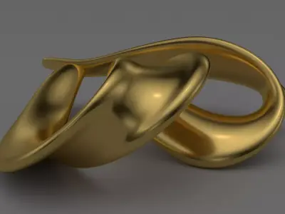 Heart Pendant 3D Model - Elegant Organic Jewelry - 3D Printable 3D print model