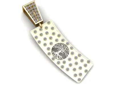 Mekzine Gold Pendant 3D print model