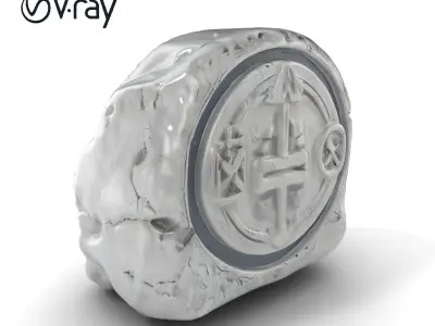 Ancient Relic with Mysterious Symbols model pack Low-poly 3D model