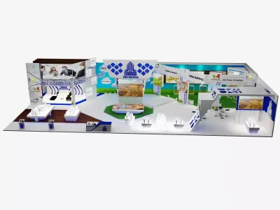 Booth Exhibition Stand a332  3D model